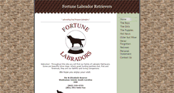 Desktop Screenshot of fortunelabradors.com