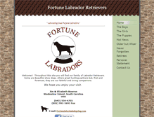 Tablet Screenshot of fortunelabradors.com